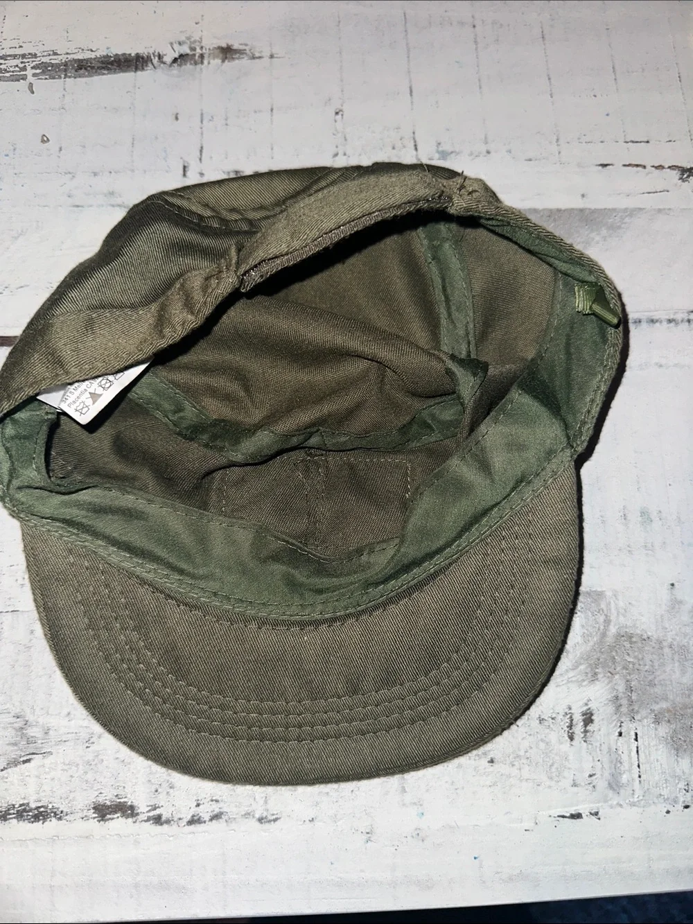 Kids Olive Patrol Cap with Flag Patch